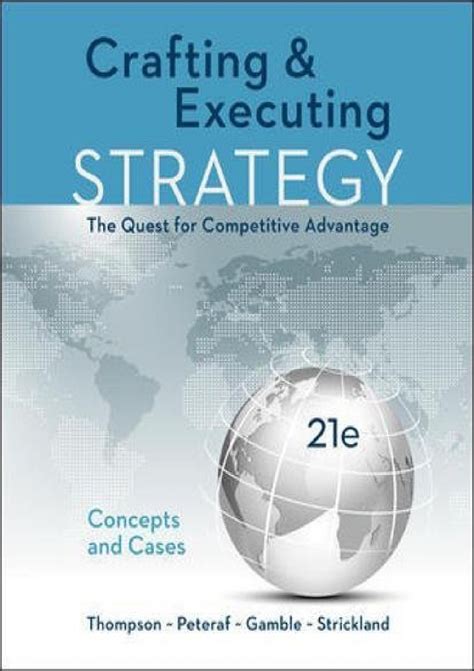 crafting & executing strategy: concepts and cases pdf|crafting definition.